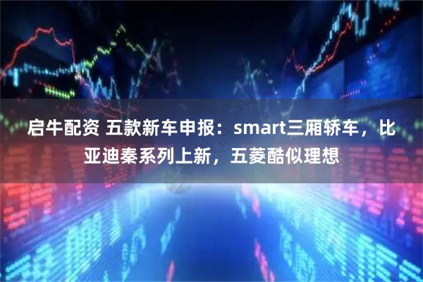 启牛配资 五款新车申报：smart三厢轿车，比亚迪秦系列上新，五菱酷似理想